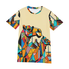 Load image into Gallery viewer, Colorful Digital Art of Camels | Unisex T-Shirt | (100% Cotton)