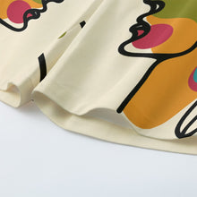 Load image into Gallery viewer, Colorful face Art | Unisex Straight Short (100% Cotton)