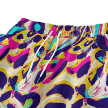 Load image into Gallery viewer, Pink and Blue Leopard Print | Unisex Straight Short (100% Cotton)