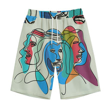 Load image into Gallery viewer, Arabic Men Line Art | Unisex Straight Short (100% Cotton)