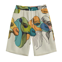 Load image into Gallery viewer, Colorful Camels Line Art | Unisex Straight Short (100% Cotton)