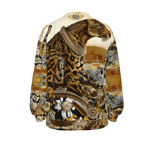 Load image into Gallery viewer, Leopard in Desert | Unisex V-neck Knitted Cardigan