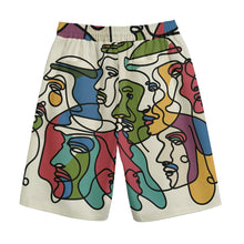 Load image into Gallery viewer, Arabic Men Continues Line Art | Unisex Straight Short (100% Cotton)