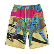 Load image into Gallery viewer, Blue Leopard Body Art | Unisex Straight Short (100% Cotton)