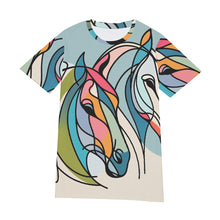 Load image into Gallery viewer, Colorful Horse Line Art | Unisex T-Shirt | (100% Cotton)