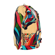 Load image into Gallery viewer, Colorful Horse Art | Unisex V-neck Knitted Cardigan