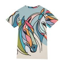 Load image into Gallery viewer, Colorful Horse Line Art | Unisex T-Shirt | (100% Cotton)
