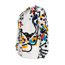 Load image into Gallery viewer, Colorful Leopard face | Unisex V-neck Knitted Cardigan