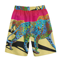 Load image into Gallery viewer, Blue Leopard Body Art | Unisex Straight Short (100% Cotton)