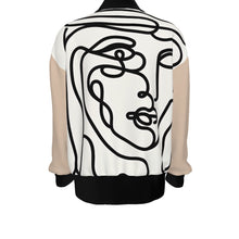 Load image into Gallery viewer, Man wearing Shemagh Line Art | Unisex Knitted Jacket