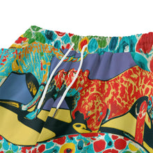 Load image into Gallery viewer, Leopards with Colorful Body in Desert | Unisex Straight Short (100% Cotton)