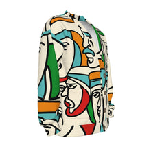 Load image into Gallery viewer, Arabic Men Continues Line Art | Unisex V-neck Knitted Cardigan