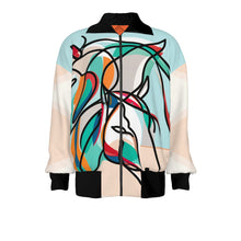 Load image into Gallery viewer, Horses Line Art | Unisex Knitted Jacket