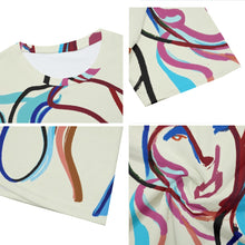 Load image into Gallery viewer, Faces Random Line Art 2 | Unisex T-Shirt | (100% Cotton)