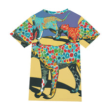 Load image into Gallery viewer, Leopards with Colorful Body | Unisex T-Shirt | (100% Cotton)