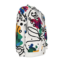 Load image into Gallery viewer, Colorful Leopard Face Line Art | Unisex V-neck Knitted Cardigan