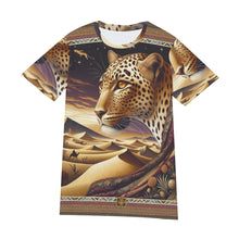 Load image into Gallery viewer, Arabian Leopard and Desert | Unisex O-Neck T-Shirt | (100% Cotton)