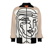 Load image into Gallery viewer, Man wearing Shemagh Line Art | Unisex Knitted Jacket