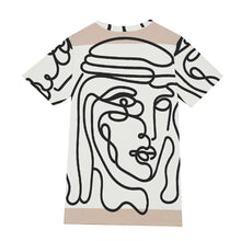 Load image into Gallery viewer, Man wearing Shemagh Line Art| Unisex T-Shirt | (100% Cotton)