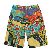 Load image into Gallery viewer, Leopards with Colorful Body in Desert | Unisex Straight Short (100% Cotton)