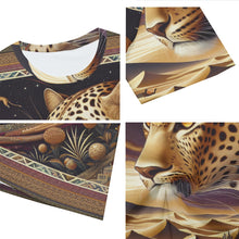 Load image into Gallery viewer, Arabian Leopard and Desert | Unisex O-Neck T-Shirt | (100% Cotton)