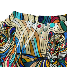 Load image into Gallery viewer, Colorful Leopards Line Art | Unisex Straight Short (100% Cotton)