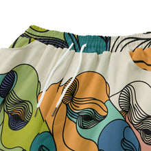 Load image into Gallery viewer, Colorful Camels Line Art | Unisex Straight Short (100% Cotton)