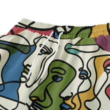 Load image into Gallery viewer, Arabic Men Continues Line Art | Unisex Straight Short (100% Cotton)