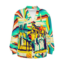 Load image into Gallery viewer, Desert Life Art | Unisex V-neck Knitted Cardigan