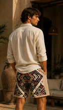 Load image into Gallery viewer, Sadu Print | Men Shorts (100% Cotton)