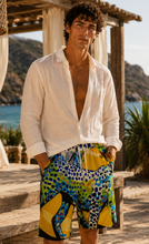 Load image into Gallery viewer, Leopards with Colorful Body in Desert | Unisex Straight Short (100% Cotton)