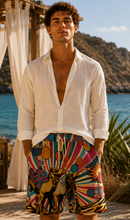 Load image into Gallery viewer, Camels in Desert Pop Art | Unisex Straight Short (100% Cotton)