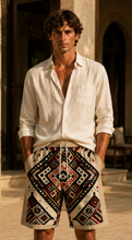 Load image into Gallery viewer, Sadu Print | Men Shorts (100% Cotton)
