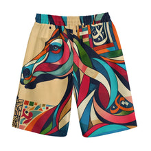 Load image into Gallery viewer, Colorful Horse Art | Unisex Straight Short (100% Cotton)
