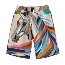 Load image into Gallery viewer, Colorful Horse Art | Unisex Straight Short (100% Cotton)
