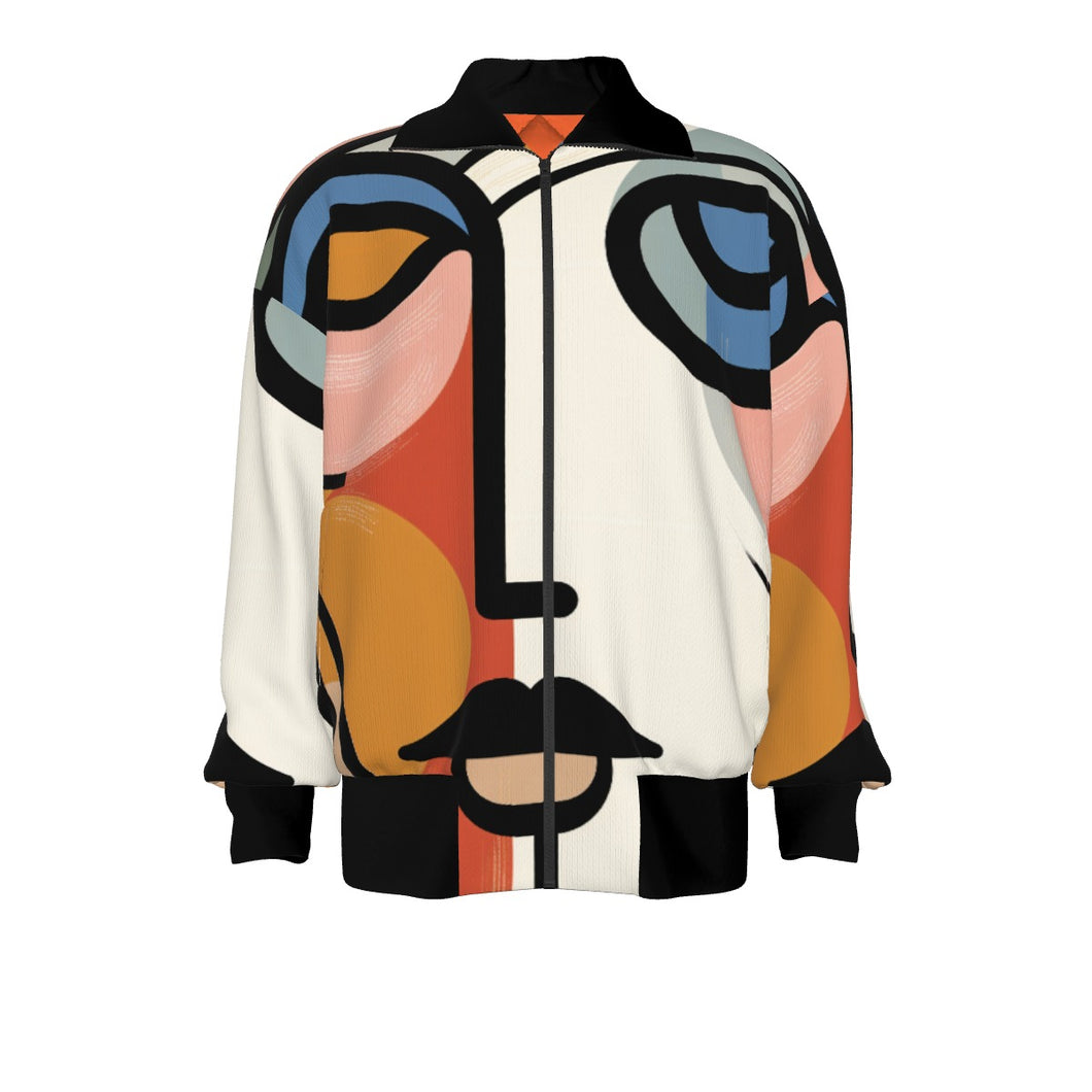 Abstract face Art | Unisex Knitted Jacket