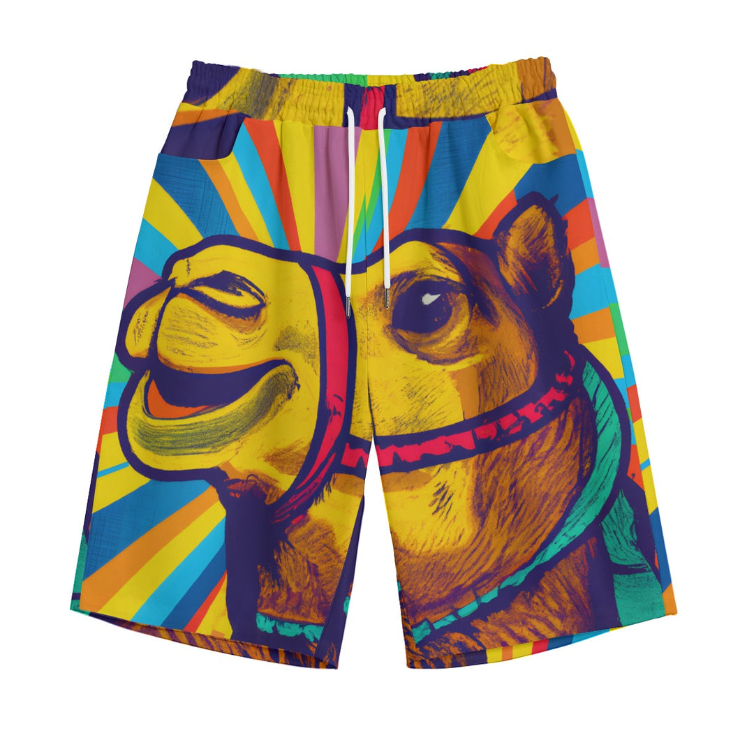 Colorful Camel Pop art | Straight Casual Unisex Short (100% Cotton)