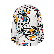 Load image into Gallery viewer, Colorful Leopard face | Unisex V-neck Knitted Cardigan
