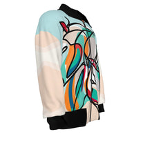 Load image into Gallery viewer, Horses Line Art | Unisex Knitted Jacket
