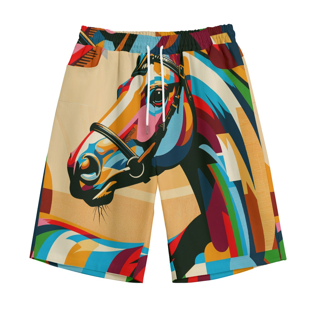 Horse Face Digital Art | Unisex Straight Short (100% Cotton)