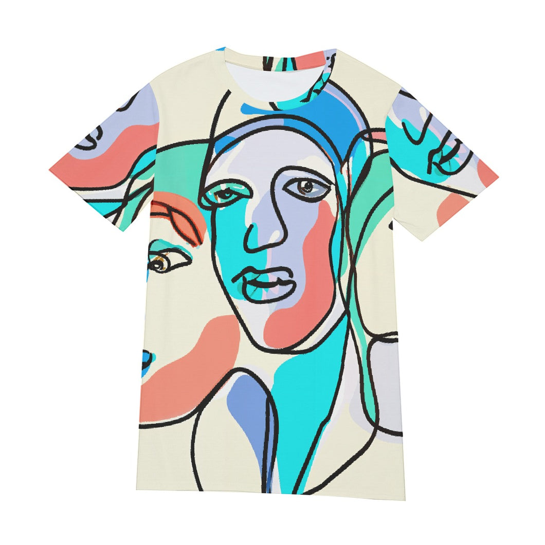 Women Face Line Art | Unisex T-Shirt | (100% Cotton)