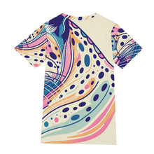 Load image into Gallery viewer, Blue and Pink Leopard Print | Unisex T-Shirt | (100% Cotton)
