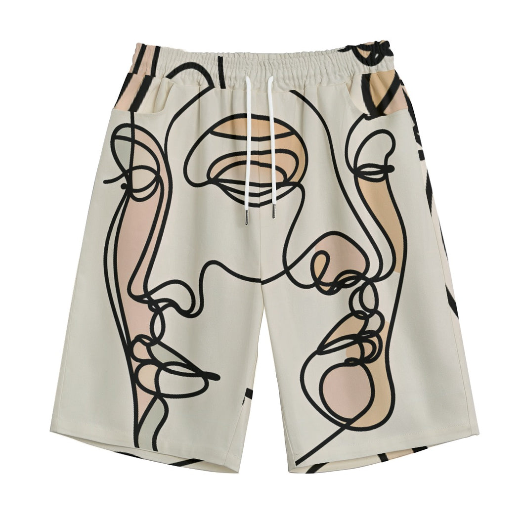 Double Face Art | Unisex Straight Short (100% Cotton)