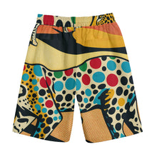 Load image into Gallery viewer, Colorful Leopards Body in Desert | Unisex Straight Short (100% Cotton)
