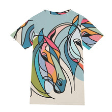 Load image into Gallery viewer, Colorful Horse Line Art | Unisex T-Shirt | (100% Cotton)
