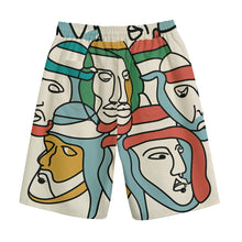 Load image into Gallery viewer, Men Continues Line Art | Unisex Straight Short (100% Cotton)
