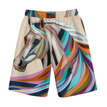 Load image into Gallery viewer, Colorful Horse Art | Unisex Straight Short (100% Cotton)
