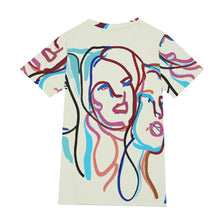 Load image into Gallery viewer, Faces Random Line Art  2 | Unisex T-Shirt | (100% Cotton)
