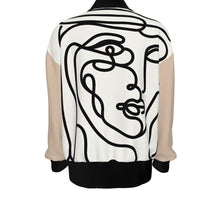 Load image into Gallery viewer, Man wearing Shemagh Line Art | Unisex Knitted Jacket
