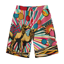 Load image into Gallery viewer, Camels in Desert Pop Art | Unisex Straight Short (100% Cotton)
